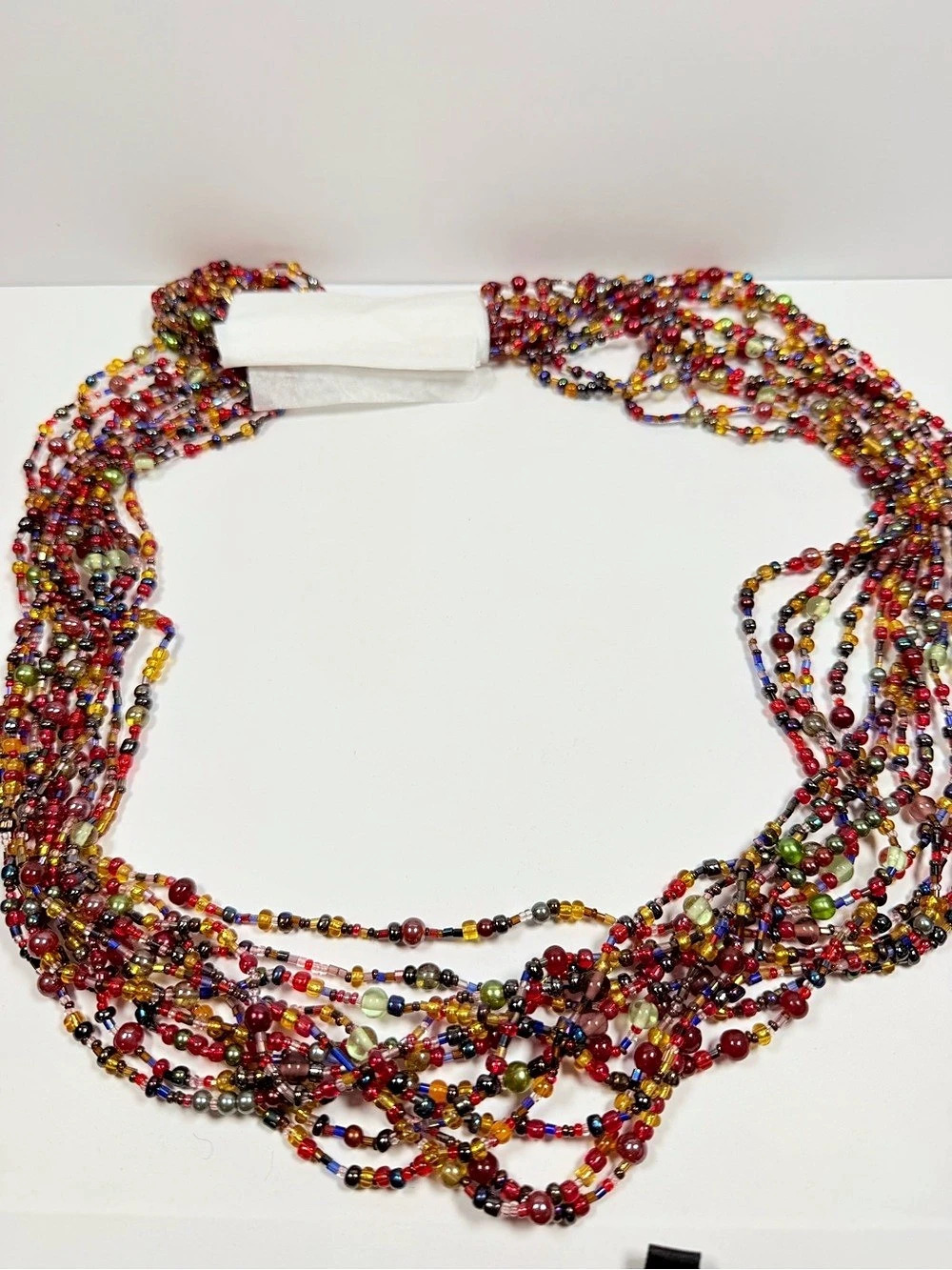 New-Joan Rivers Classics Collection Multi-Strand Seed Bead Torsade Necklace